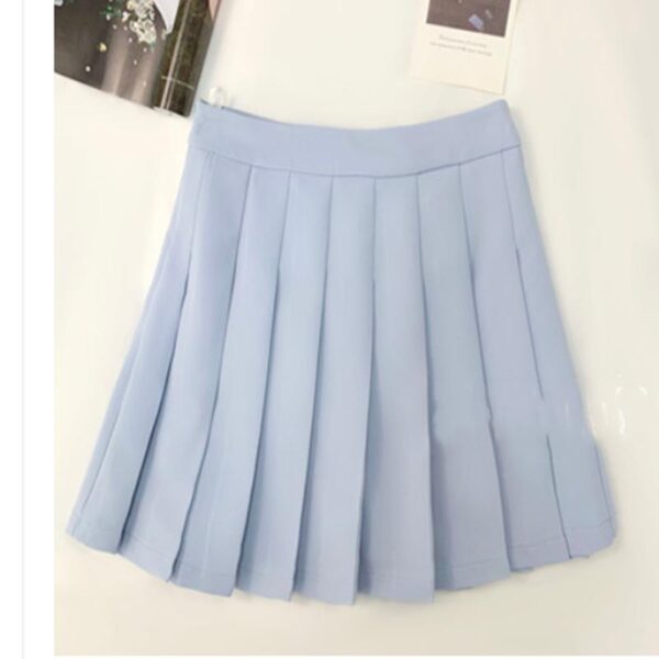 High Quality School Girls Cute Pleated Skirt New Korean Japanese Style Sexy High Waist Plaid Mini Skirt - Image 2