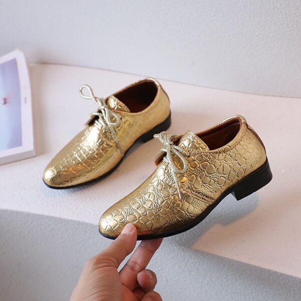 Newest Spring Autumn Children Leather Shoes Fashion Kids Performance Dress Shoes - Image 3