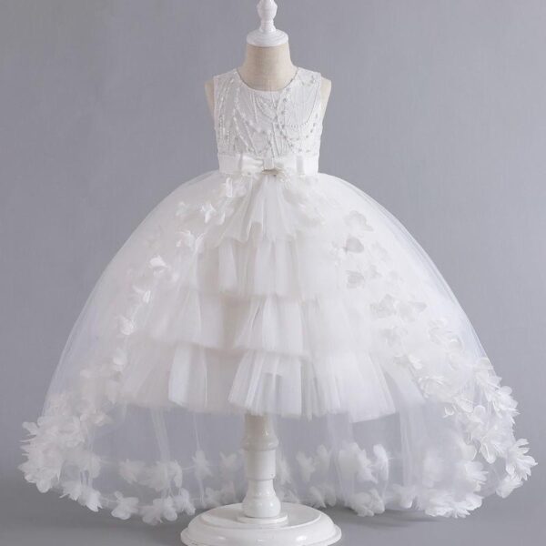 Hot selling European and American children's princess dress flower dress girl runway dress - Image 5