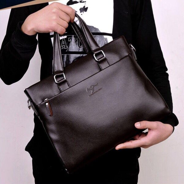 soft PU leather laptop bag business