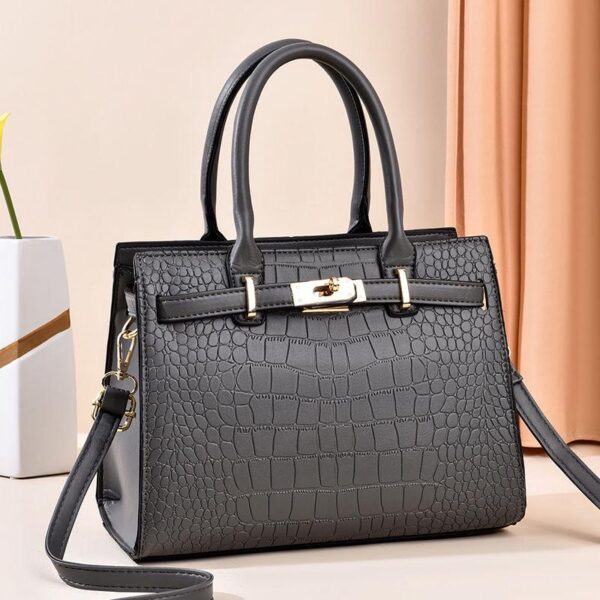 Women'S Pu Leather Handbag Simple Comfortable Stylish Top Handle Crossbody Bag - Image 4