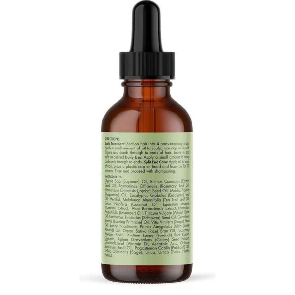 Organic Mielle Rosemary Mint Scalp Hair Strengthening Oil - Image 4