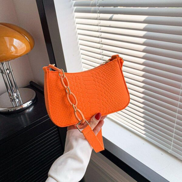 New Fashion Designer Chain Shoulder Bag Wholesale Felt Fabric Women's Handbags - Image 5