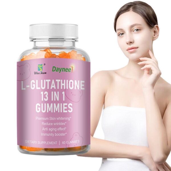 whitening gummies strawberry flavor for whi ten hydraten Skin