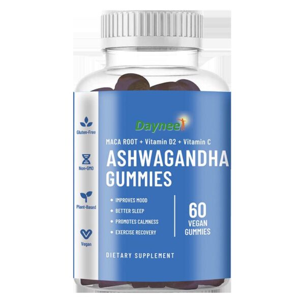 Aswagandha Gummy Supplements Ksm-66 Plant Organic Vegan Glut - Image 4