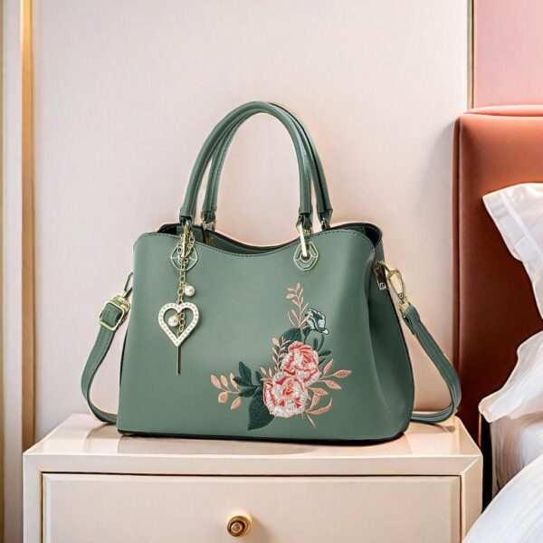 Embroidery bag lady shoulder handbag - Image 2