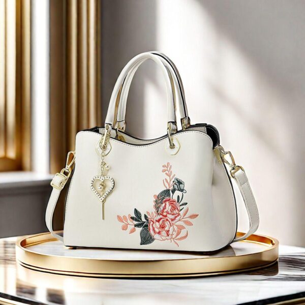 Embroidery bag lady shoulder handbag