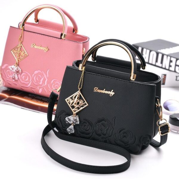 Embroidery Messenger Bags pu Leather Lady Handbag - Image 7