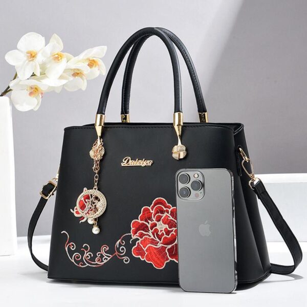 luxury floral ladies clutch  handbag shoulder - Image 2