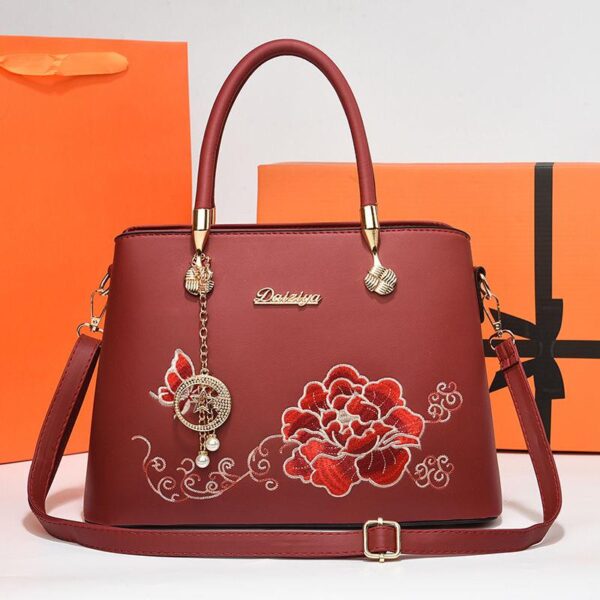 luxury floral ladies clutch  handbag shoulder - Image 5