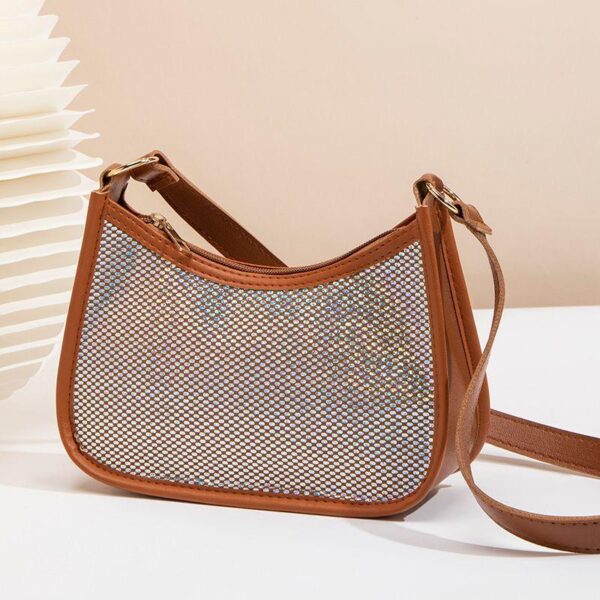 New Colorful Sequin PU Leather Underarm Bag - Image 2