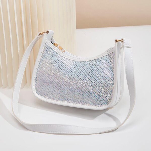 New Colorful Sequin PU Leather Underarm Bag - Image 3