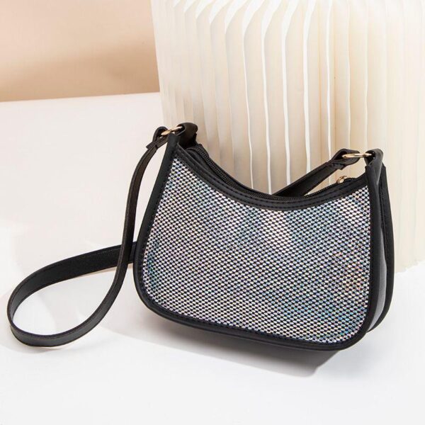 New Colorful Sequin PU Leather Underarm Bag - Image 5