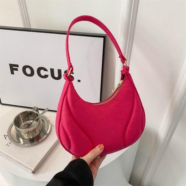 2024 New Stylish Solid Color Handbag Mini Women's Messenger Shoulder Bag