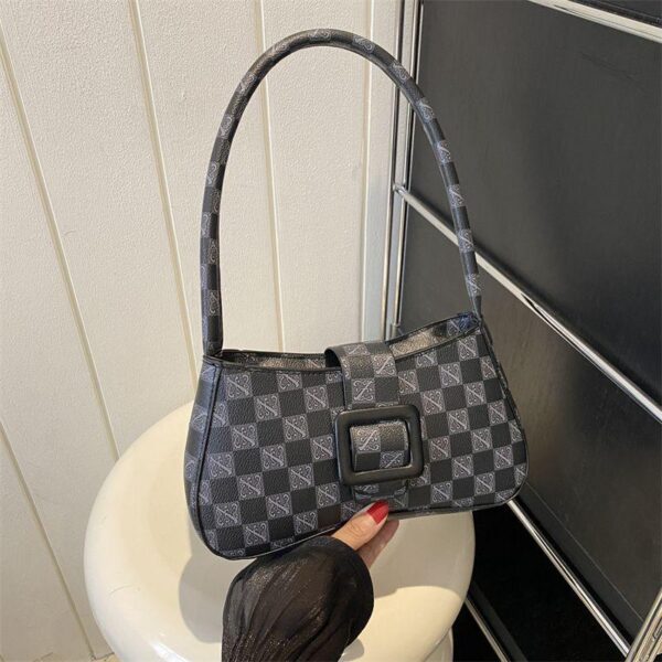 Plaid Underarm Handbag - Image 2