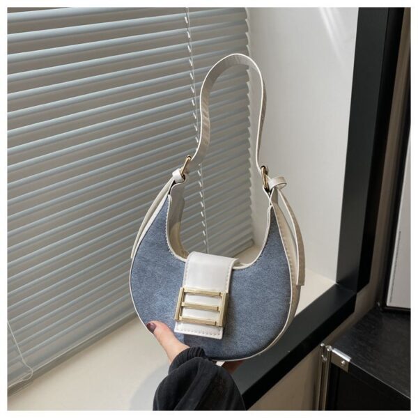 Trendy Korean Fashion Stone Pattern Underarm Bag - Image 2