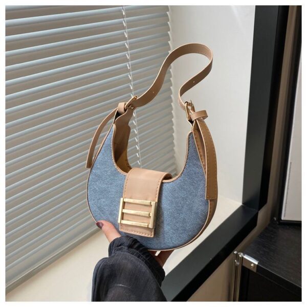 Trendy Korean Fashion Stone Pattern Underarm Bag - Image 8