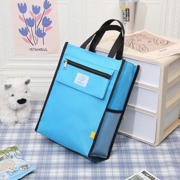 Wholesale large capacity portable canvas students book handbags