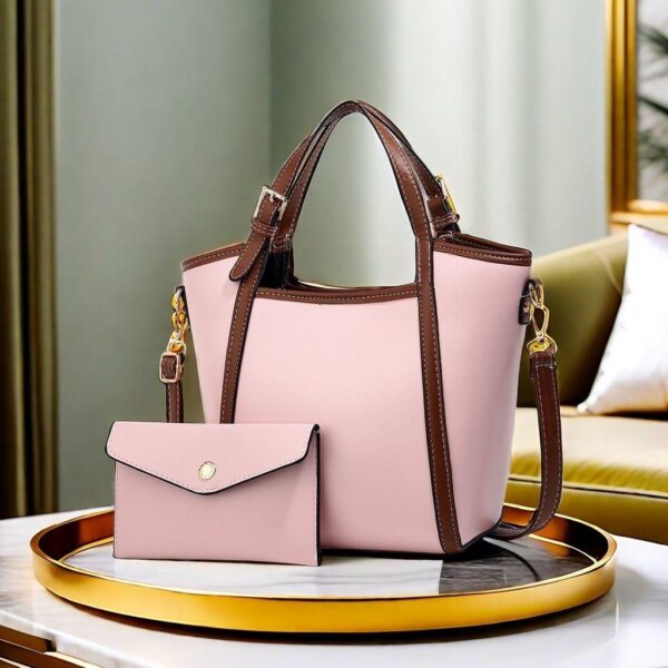 wholesale big bag for women handbags set contrasting leather tote