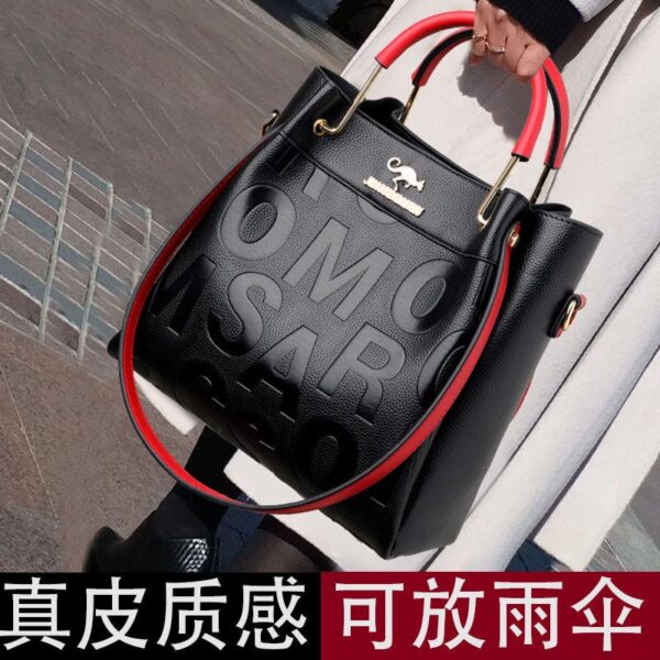 New handbags go out messenger bag large capacity soft leather - Image 4