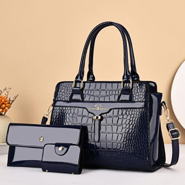 Mother bag 2024 crocodile leather new women’s fashion leather