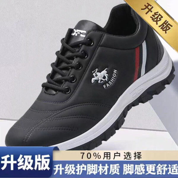 man walking pu leather sneaker shoe - Image 3