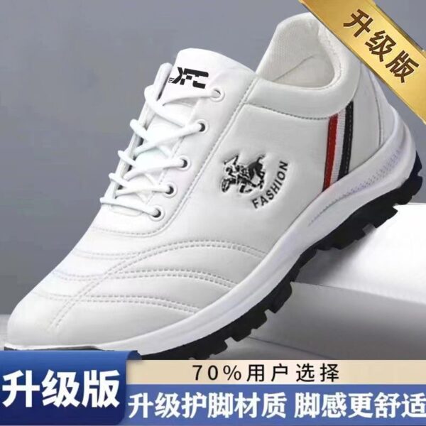 man walking pu leather sneaker shoe - Image 2