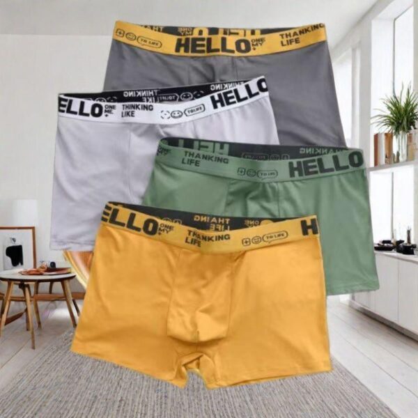 Men's boxer shorts antibacterial underwear trendy fashion letter waist personality comfortable boxer pants men's boxer pants - Image 5