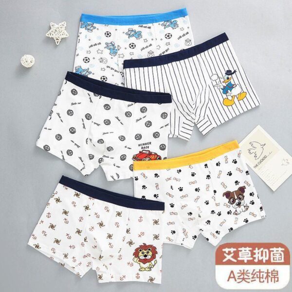 Children's underwear boys pure cotton flat corner four-corner baby children boys middle and older children students children teenagers shorts