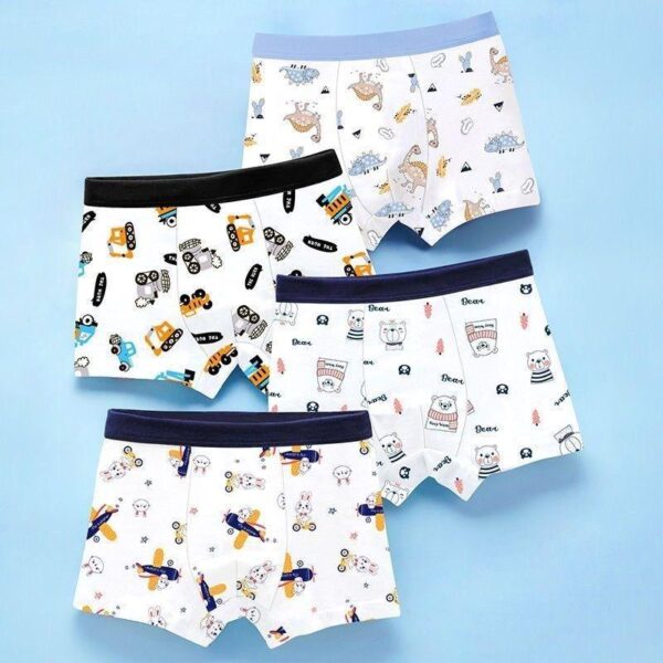 New customer instant discount] Children's underwear boy baby flat corner middle and large boy shorts children's bottoms - Image 3