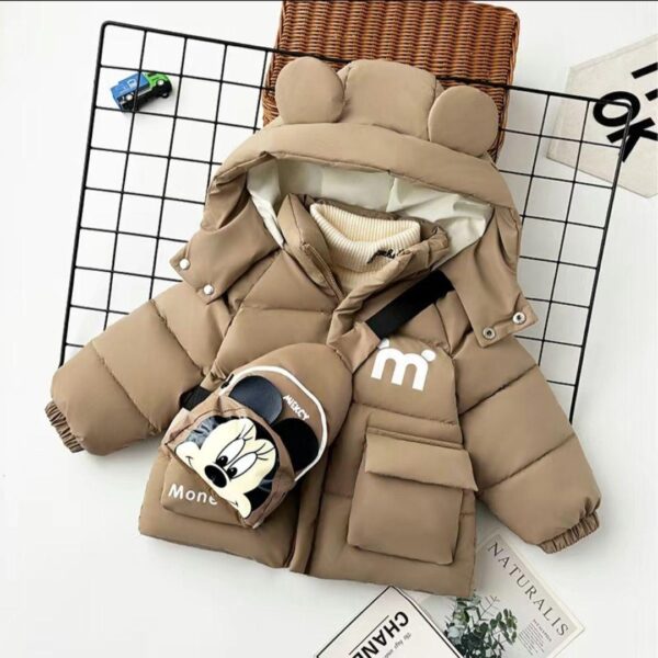 Children's cotton clothing winter 2024 new Korean version children's plush thickened cotton jacket baby winter cartoon cotton jacket - Image 6