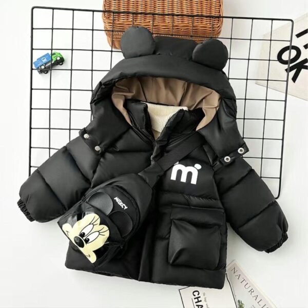 Children's cotton clothing winter 2024 new Korean version children's plush thickened cotton jacket baby winter cartoon cotton jacket - Image 4