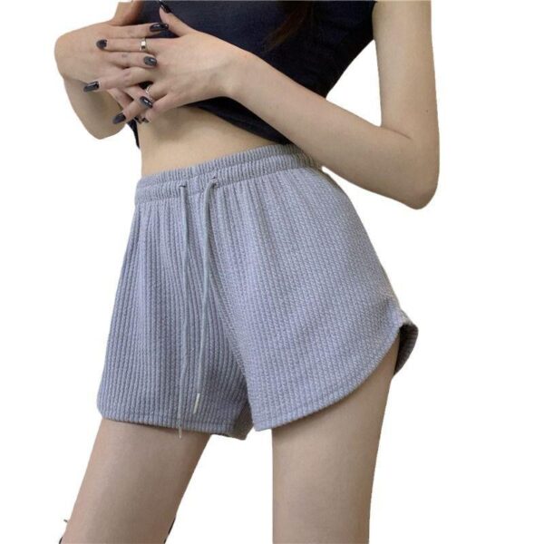 Shorts women's high-waisted a-shaped sports hot pants fitness running shorts women's summer thin loose casual large-size wide-leg pants