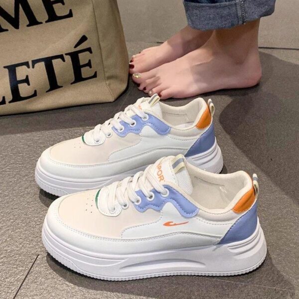 Hot 2024 spring new casual versatile thick-soled fashion spring and autumn women's board shoes small white shoes sneakers - Image 3