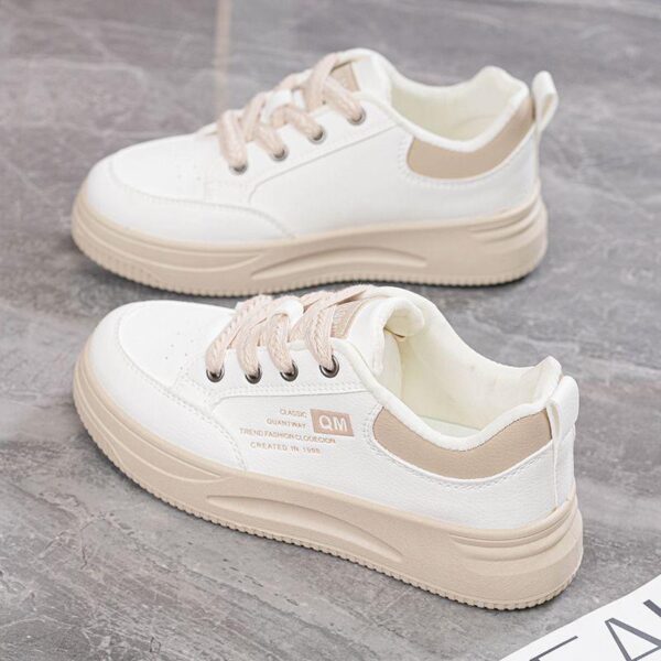 Brand broken size Velcro small white shoes women 2023 spring new Korean version study Raw running board shoes ins breathable women - Image 3