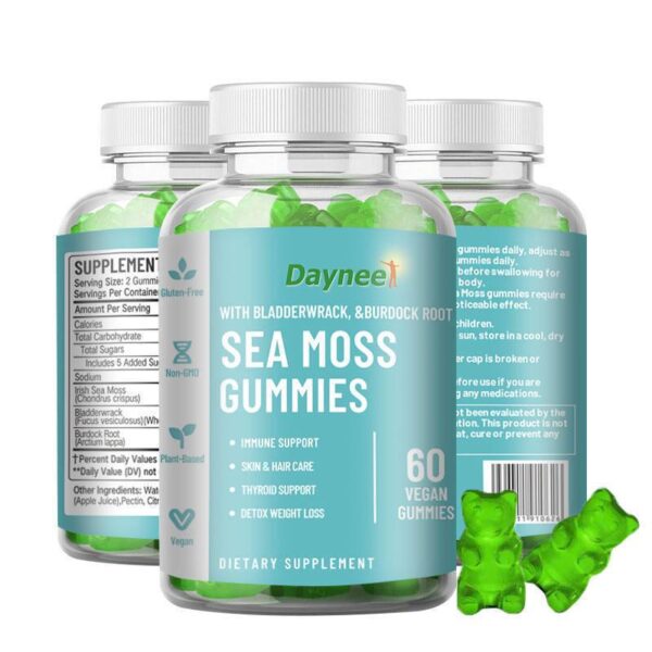 Sea moss gummies Apple Cider butt weight I oss VC Collagen