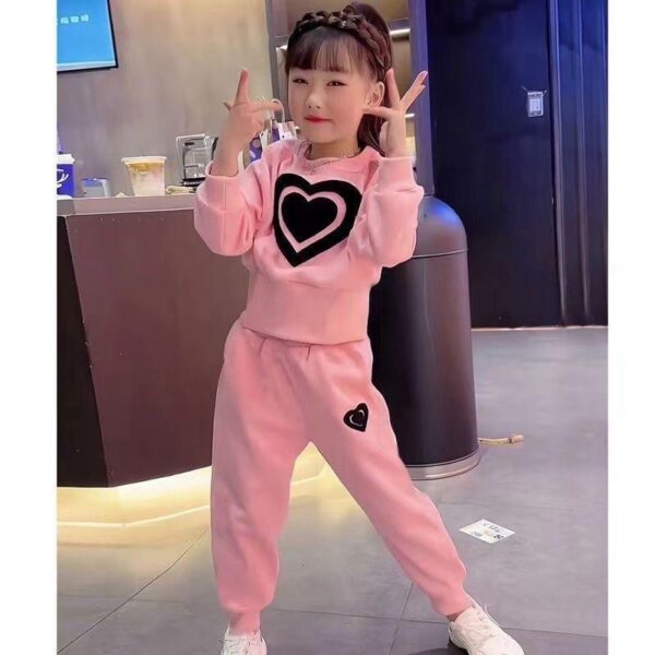 Girls' clothing set 2023 spring/autumn leisure children's hoodie sports set teenager girls sweatsuits