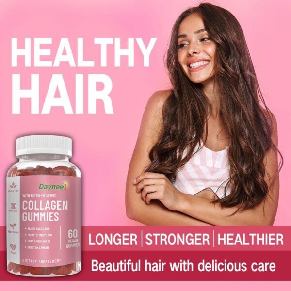 collagen gummies with biotin vitamin beaut y nalls hair - Image 2