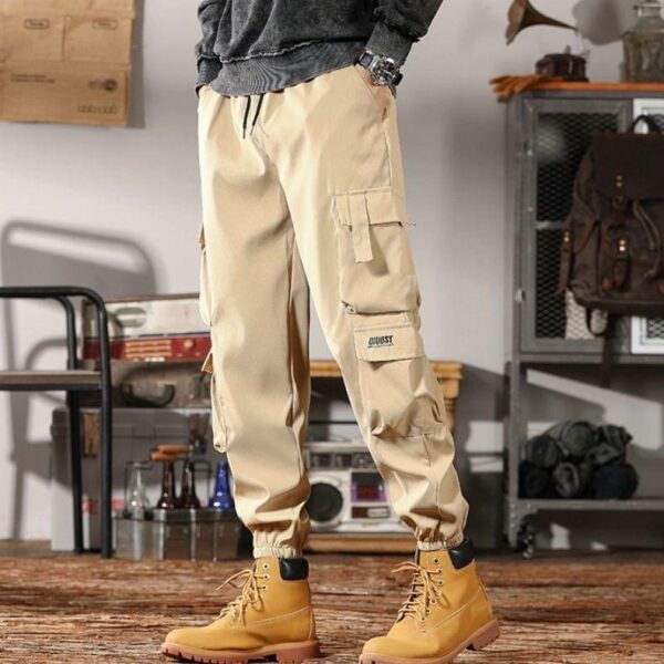 Customized Logo Plus Size Comfort Streetwear Casual Pants Trousers Men multi-pocket trousers men cargo pants - Image 3