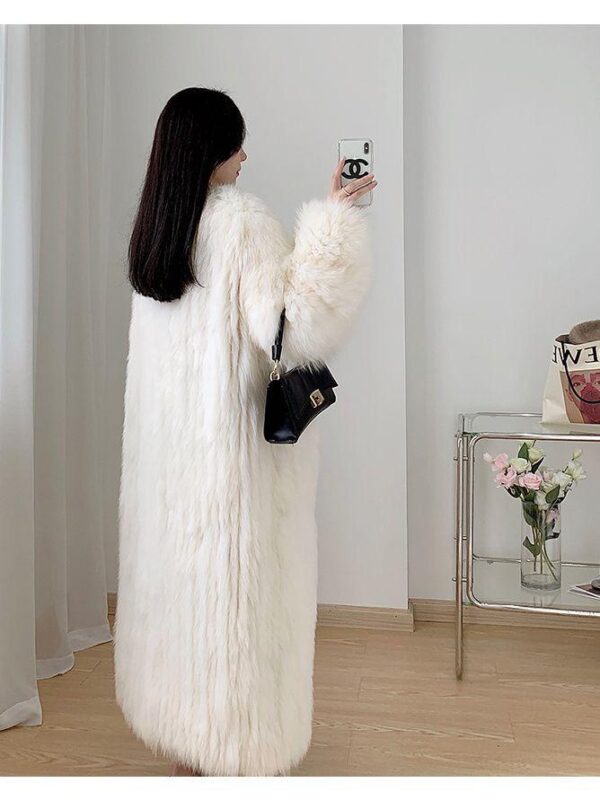 2024 winter new environmentally friendly fox fur long fur coat women's young fur coat thickened warm name - Image 7