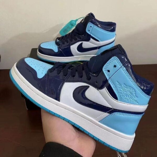 Kamata Junbara AJ1 high-top basketball shoes Aj1 Obsidian University Blue Joe 1 ash aj1 men's and women's couple sneakers - Image 7