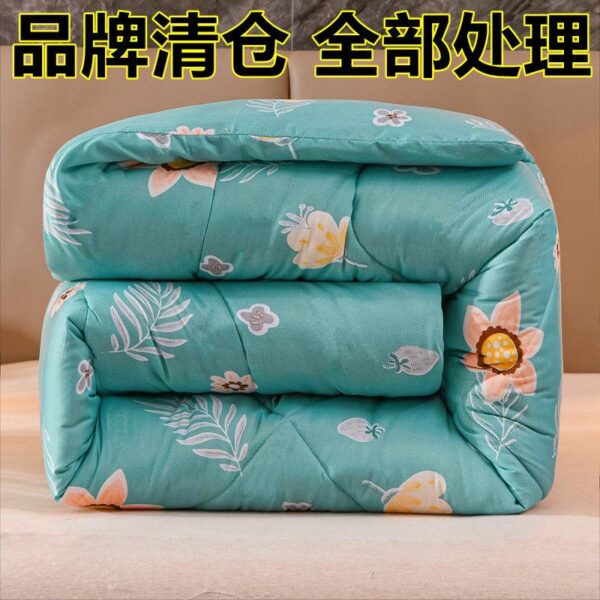 12.12 Winter quilt thickened quilt dormitory household warm quilt core single double warm winter spring and autumn quilt student home