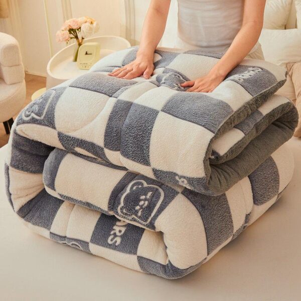 New In 2021 Soft High-Quality Snow Fleece Thickened Winter Quilt For Home/ Hotel