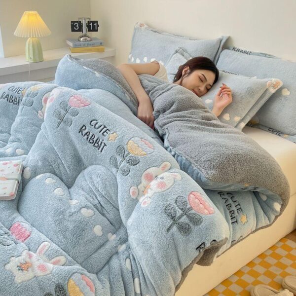 quilt core cotton quilt household cotton quilt winter thickened warm dormitory single thickened autumn and winter cushion quilt spring and autumn quilt - Image 6