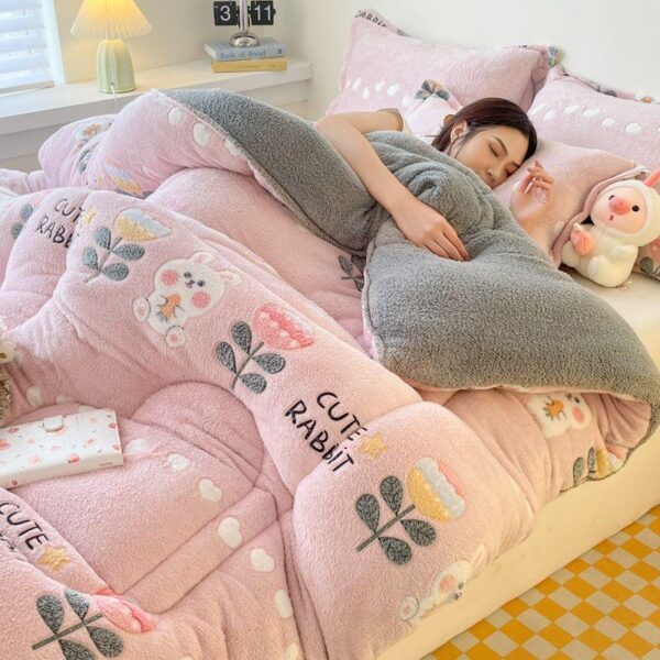 quilt core cotton quilt household cotton quilt winter thickened warm dormitory single thickened autumn and winter cushion quilt spring and autumn quilt - Image 12