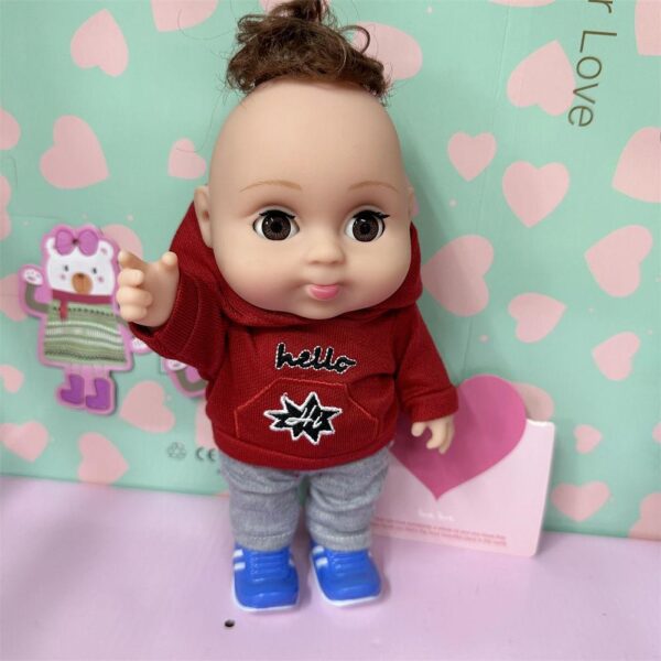 Endoll cute dudu cool doll simulation baby doll baby moveable eyes moveable children's bath toys