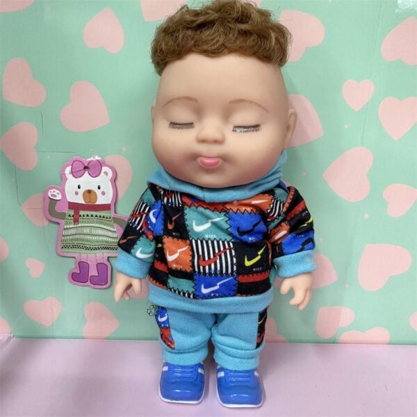 Endoll cute dudu cool doll simulation baby doll baby moveable eyes moveable children's bath toys - Image 7