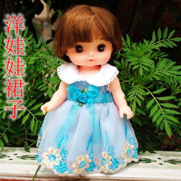 25cm 30cm imitation doll clothes 14.5 inches American girl doll skirt princess skirt gauze skirt return package - Image 2