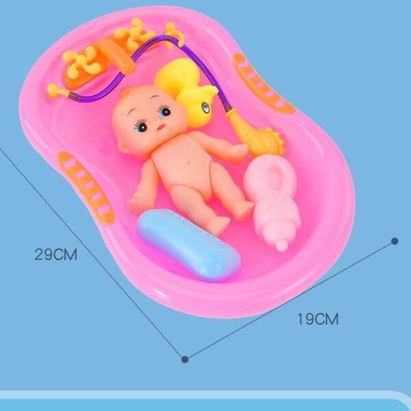 Children's home summer hot-selling simulation baby toys enamel doll bath soft glue mini small Dolls and toys - Image 5