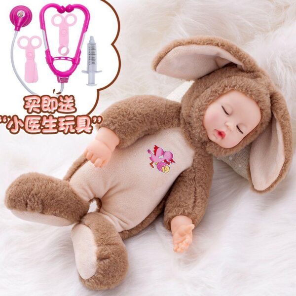 Children's simulation doll talking intelligent plush doll baby boy and girl comfort sleep companion Sleeping doll cloth